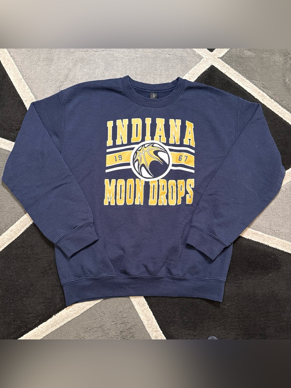 Navy blue Indiana Moon Drops 1967 crewneck sweatshirt